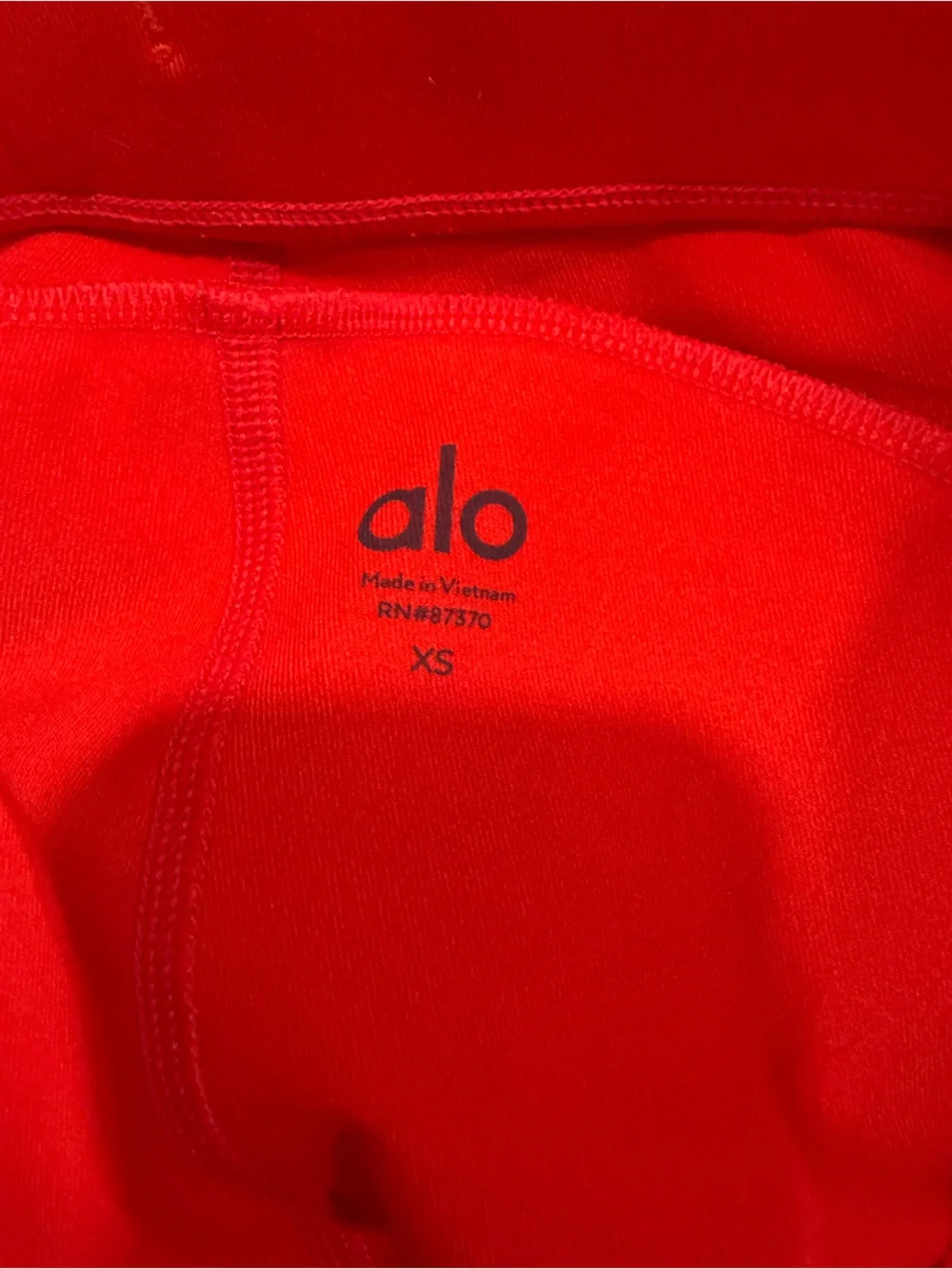 Alo Yoga Red Drawstring Jogger Pants Women's XS Lounge Athleisure